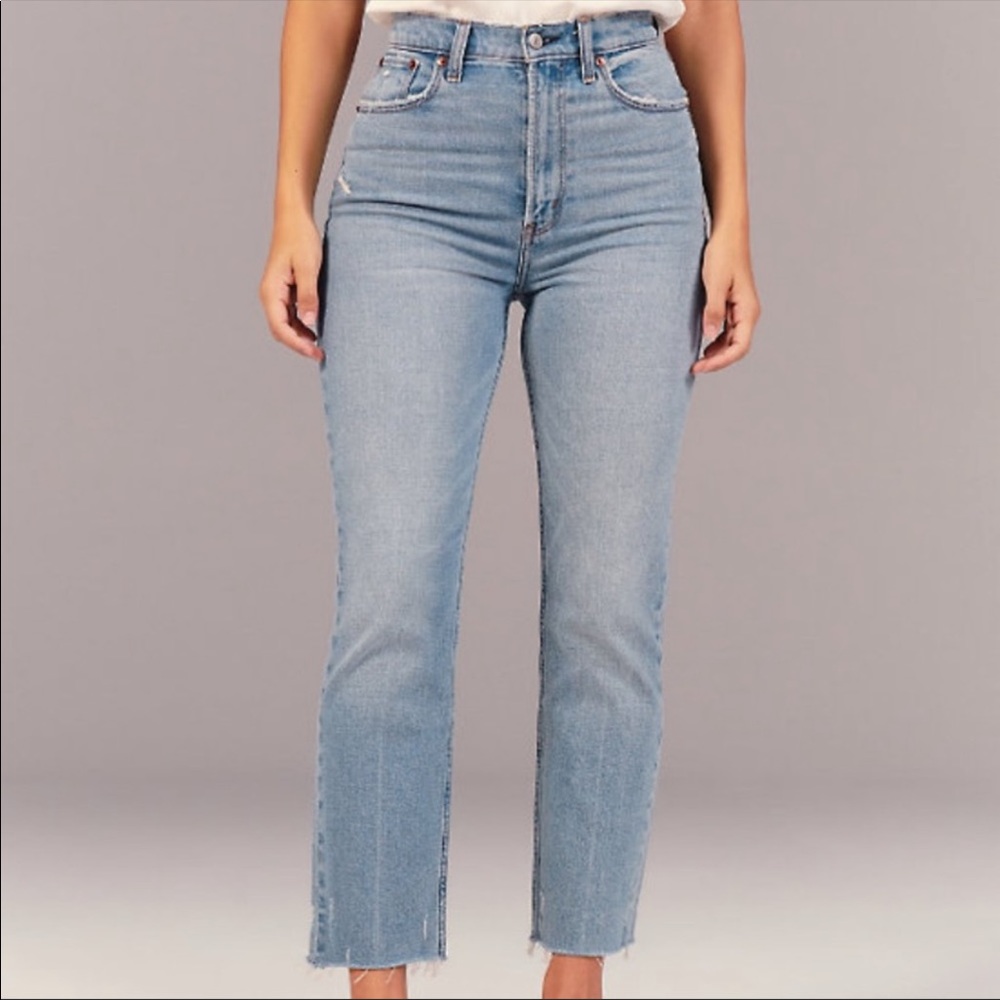 Curve Love Ankle Straight Ultra High Rise Jeans